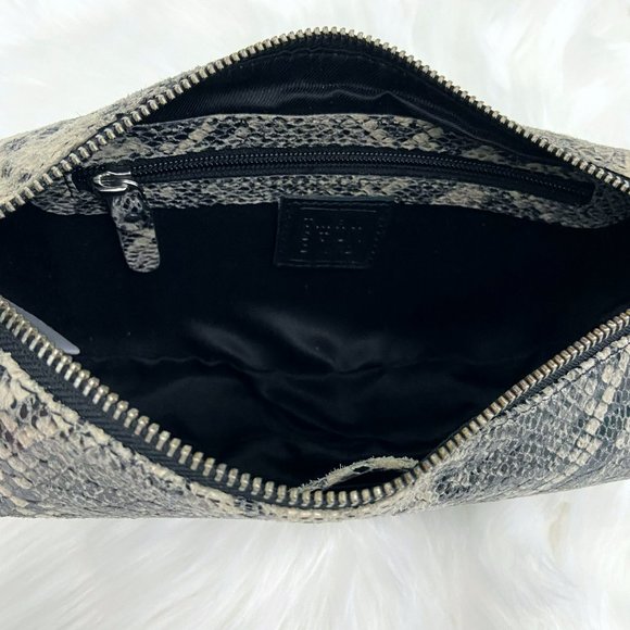 🌺SOLD🌺NWT TMRW Studio x Anthro | Snakeskin Mini Shoulder Hobo Bag Baguette - Picture 8 of 8